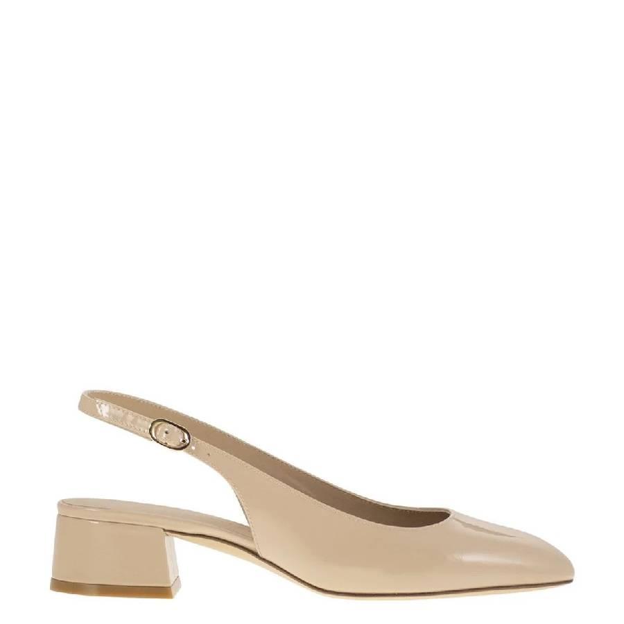 Stuart Weitzman Maeva 35 Leather Slingback Heels by STUART WEITZMAN