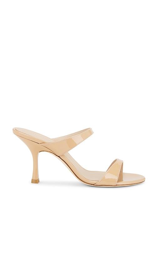Stuart Weitzman Nudist 85 Slide in Tan by STUART WEITZMAN