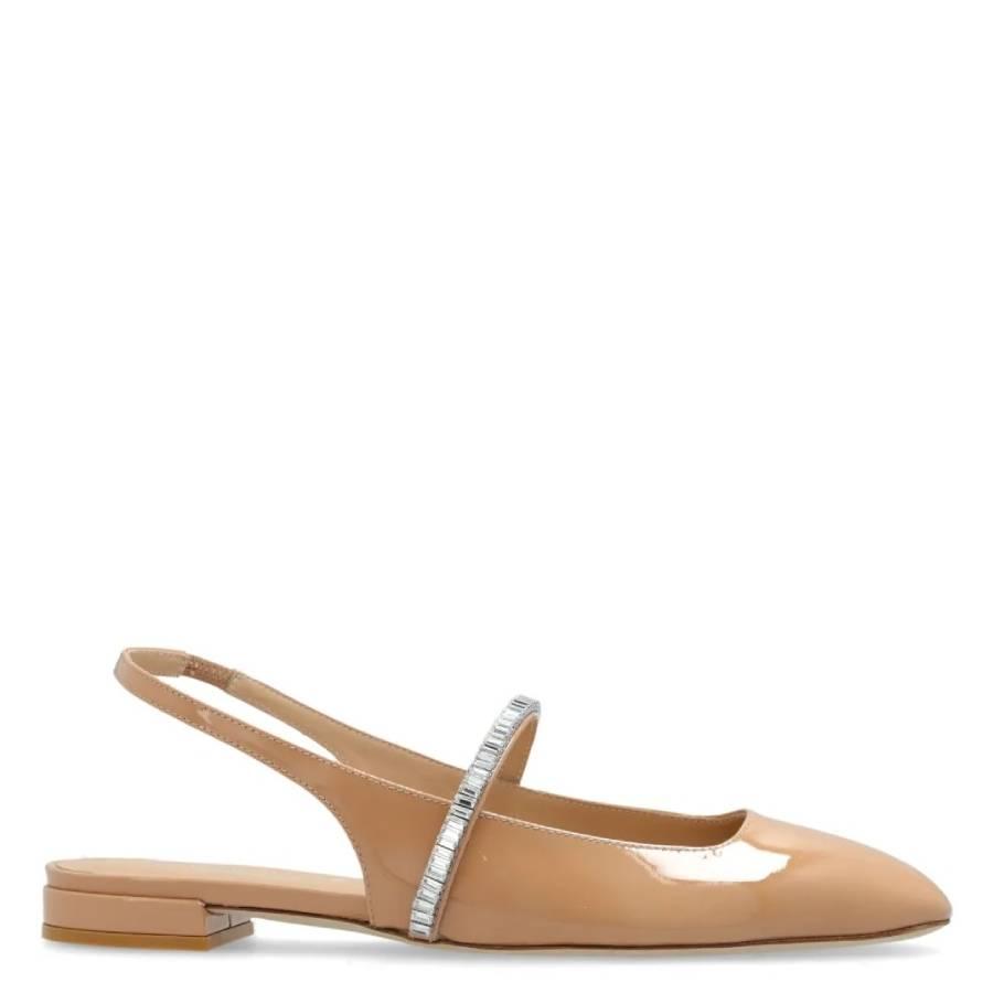 Stuart Weitzman Stefanie Patent Slngback Ballet Flats by STUART WEITZMAN