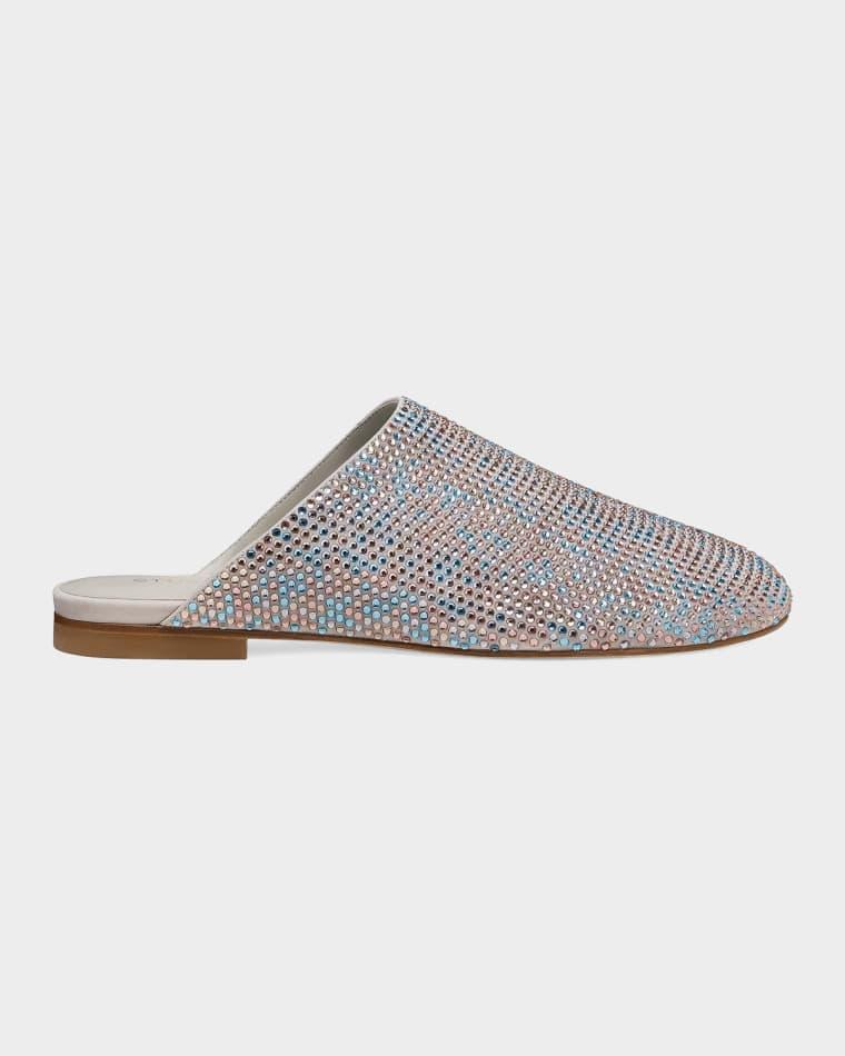 Talia Shine Suede Mules by STUART WEITZMAN