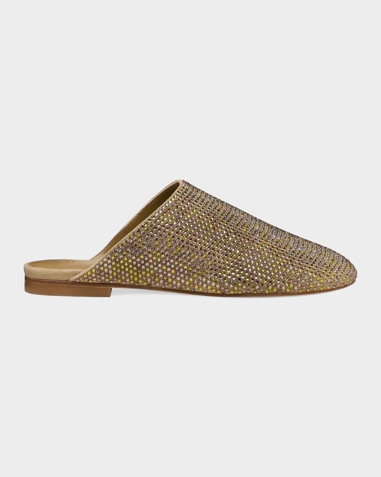 Talia Shine Suede Mules by STUART WEITZMAN
