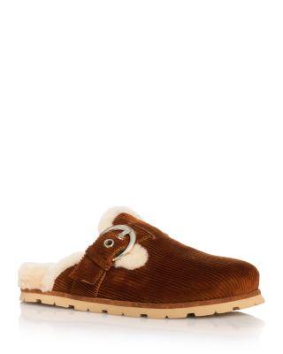 Women's Chrystie Shearling Clogs by STUART WEITZMAN