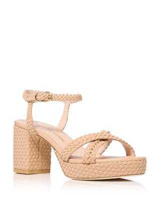Women's Dayna Woven 80 Platform Sandals by STUART WEITZMAN