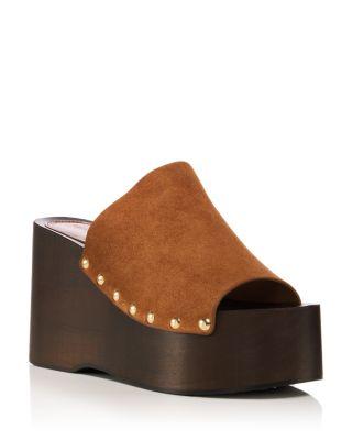 Women's Kate Clog Wedge Slides by STUART WEITZMAN