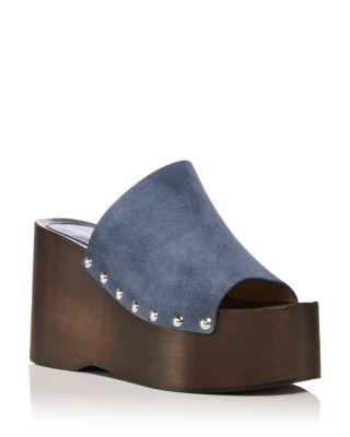Women's Kate Clog Wedge Slides by STUART WEITZMAN