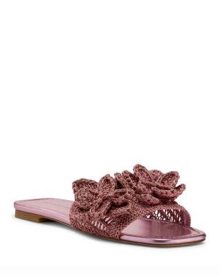 Women's Lotus Crochet Slides by STUART WEITZMAN