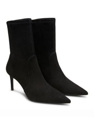 Women's Stuart Power 75 Suede Zip Booties by STUART WEITZMAN