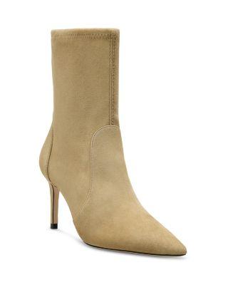 Women's Stuart Power 75 Suede Zip Booties by STUART WEITZMAN