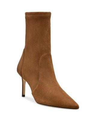 Women's Stuart Power 75 Suede Zip Booties by STUART WEITZMAN