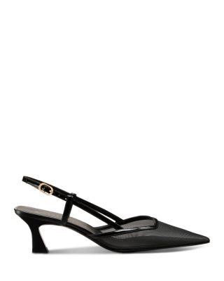 Women's Vinnie 50 Mesh Slingback Pumps by STUART WEITZMAN