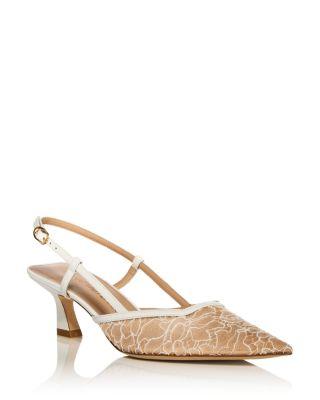 Women's Vinnie 50 Slingback Lace Pumps by STUART WEITZMAN