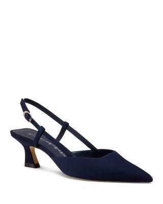 Women's Vinnie 50 Slingback Suede Pumps by STUART WEITZMAN