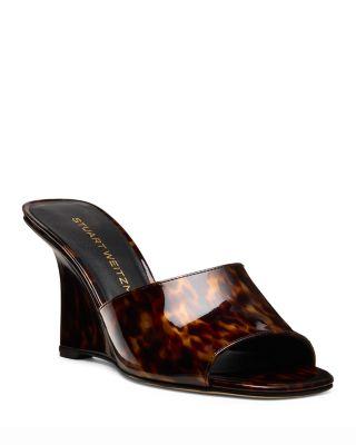 Women's Vinnie 85 Wedge Mule Slides by STUART WEITZMAN