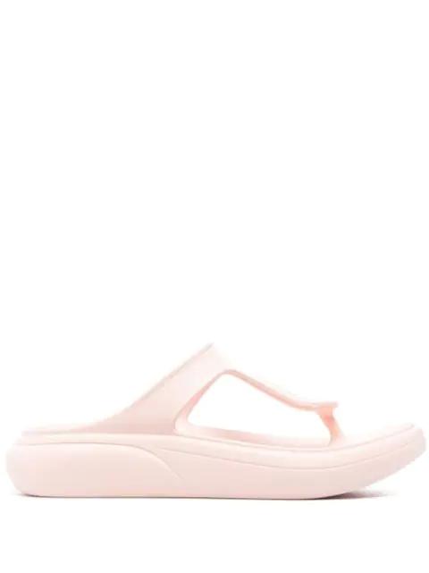 open toe slip-on sandals by STUART WEITZMAN