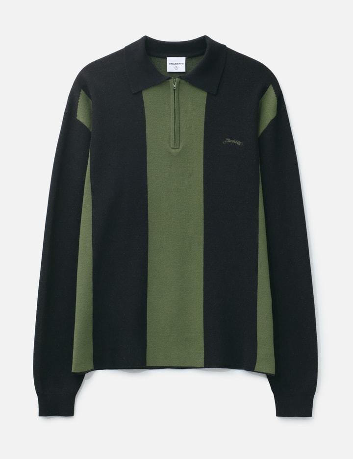 Gibson Knitted Long Sleeve Sweater Polo by STUDENTS GOLF