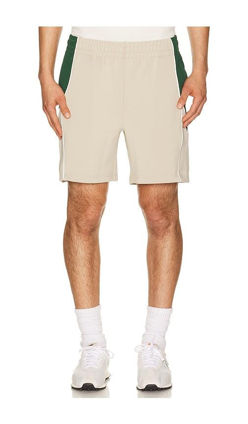 Students Golf Exhibition Track Shorts in Tan by STUDENTS GOLF