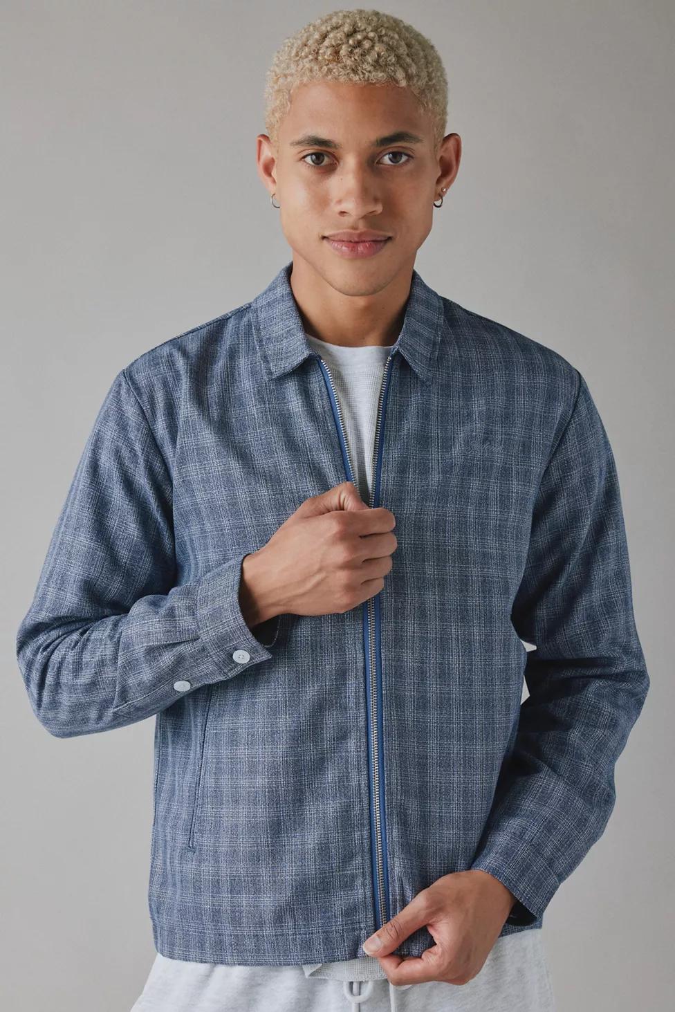 Students Golf Fisher Flannel Zip-Up Shirt by STUDENTS GOLF