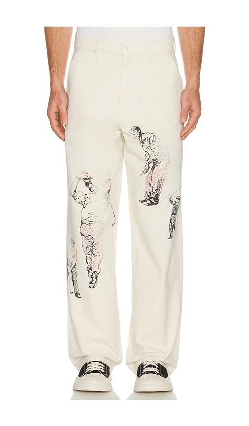 Students Golf Francis Work Pants in Cream by STUDENTS GOLF
