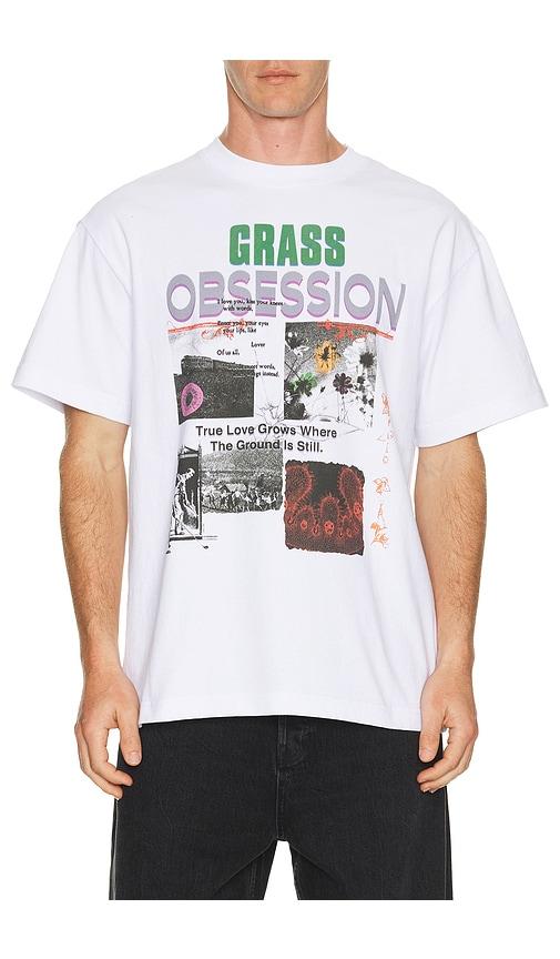 Students Golf Grass Obsession Tee in White by STUDENTS GOLF