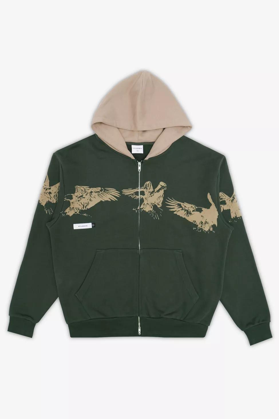 Students Golf Sequence Fleece Zip Hoodie Sweatshirt by STUDENTS GOLF