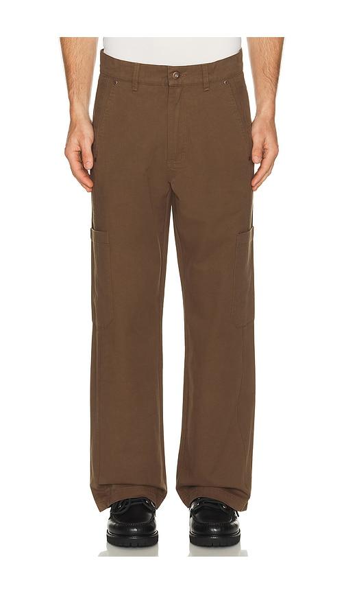 Students Golf Studio Work Pants in Brown by STUDENTS GOLF