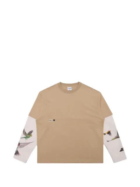 bird-print T-shirt by STUDENTS GOLF