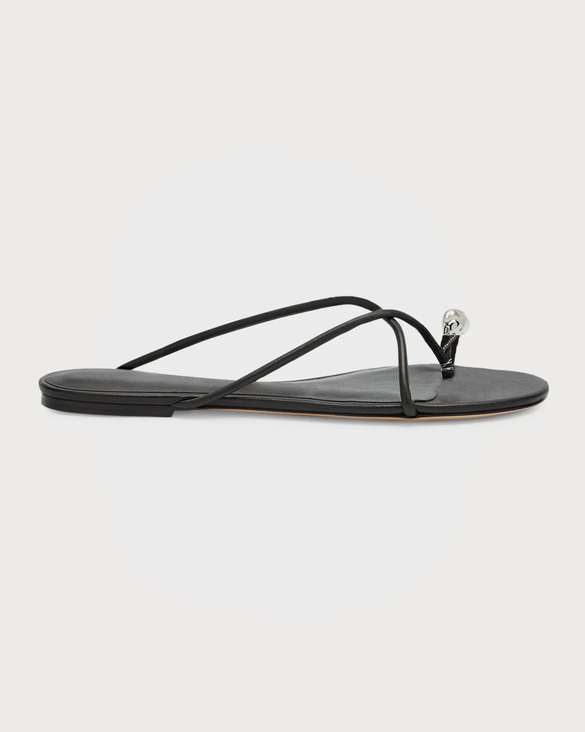 Pebble Toe-Ring Flat Sandals by STUDIO AMELIA | jellibeans