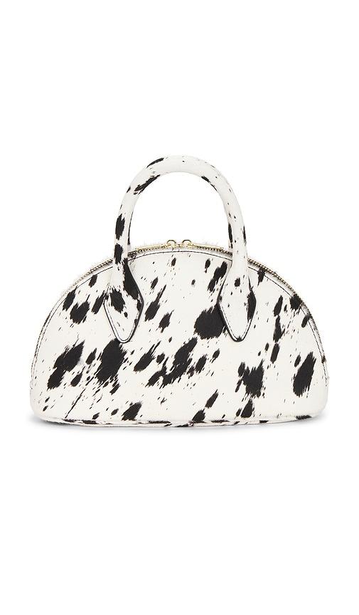 Studio Amelia Adler Top Handle Bag in Black,White by STUDIO AMELIA