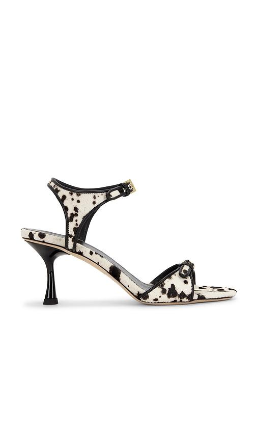 Studio Amelia Alto 70 Sandal in Black,Ivory by STUDIO AMELIA