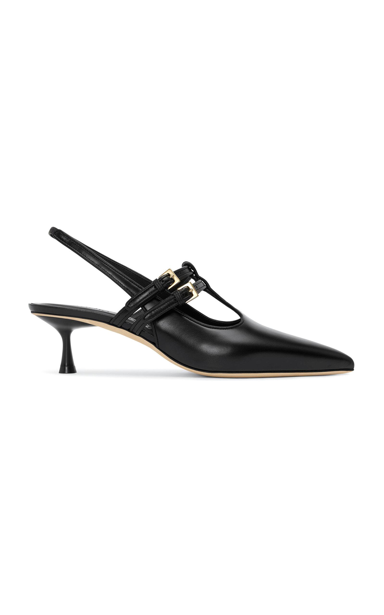 Studio Amelia Alto Leather Slingback Sandals - Moda Operandi by STUDIO AMELIA