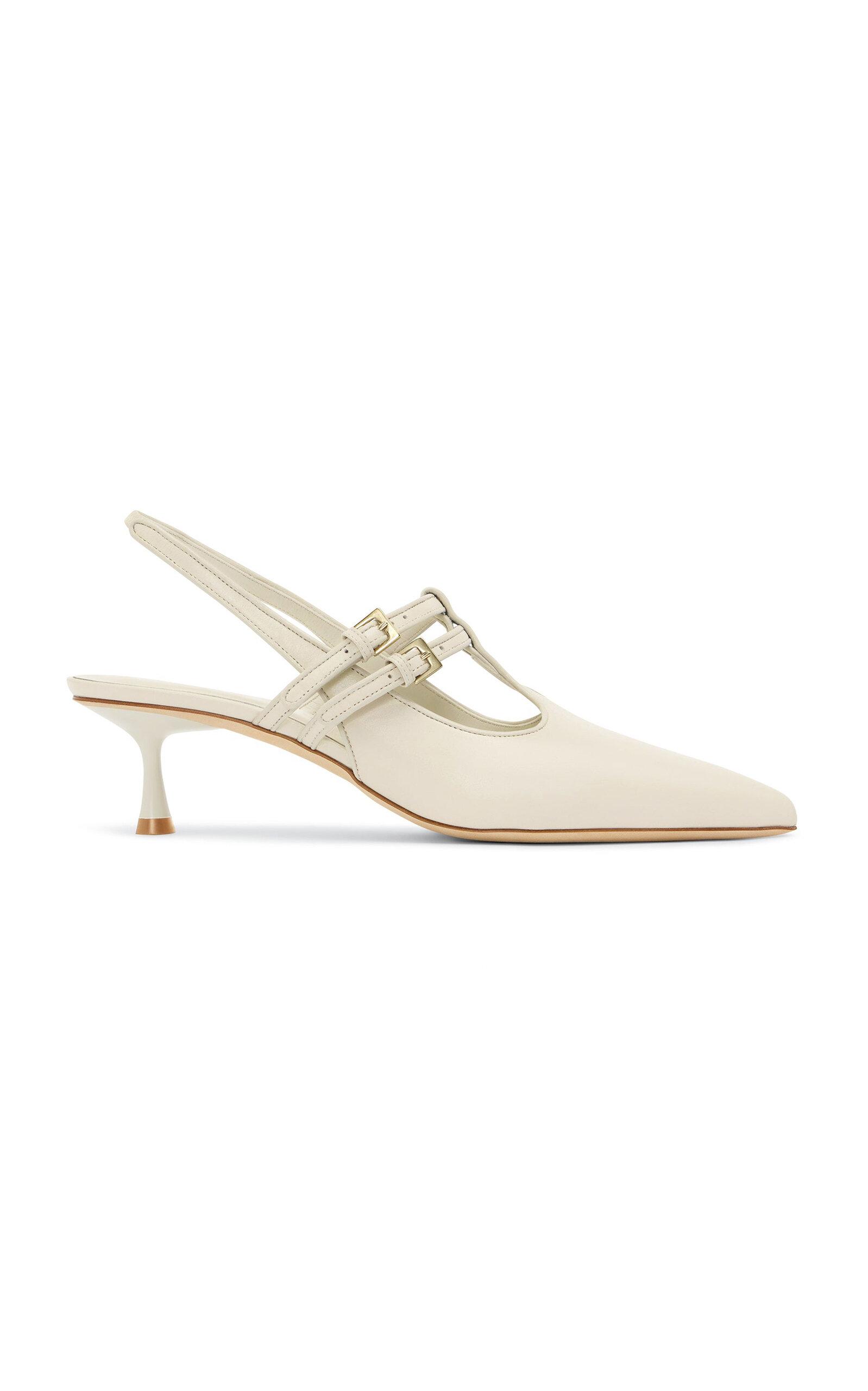 Studio Amelia Alto Leather Slingback Sandals - Moda Operandi by STUDIO AMELIA