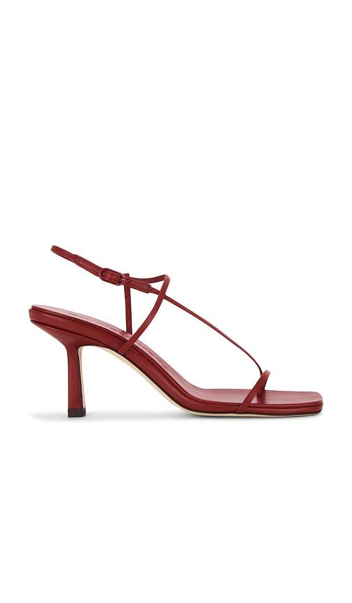 Studio Amelia Cross Front 70 Heel in Wine by STUDIO AMELIA