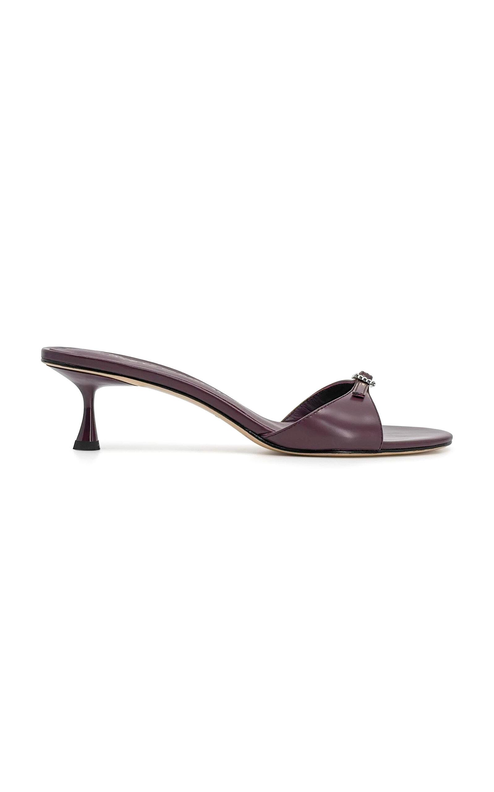 Studio Amelia Greta Leather Mules - Moda Operandi by STUDIO AMELIA