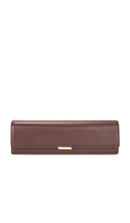 Studio Amelia Helix Mailbox Clutch in Chocolate by STUDIO AMELIA