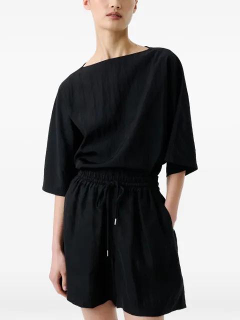Bascom short-sleeve back-button top by STUDIO NICHOLSON