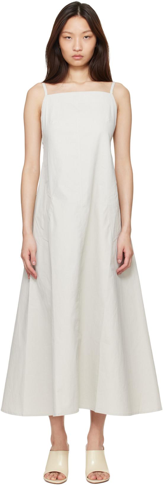 Beige Chrono Maxi Dress by STUDIO NICHOLSON