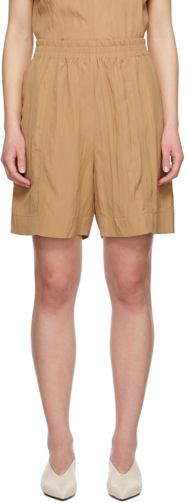 Beige Emery Shorts by STUDIO NICHOLSON