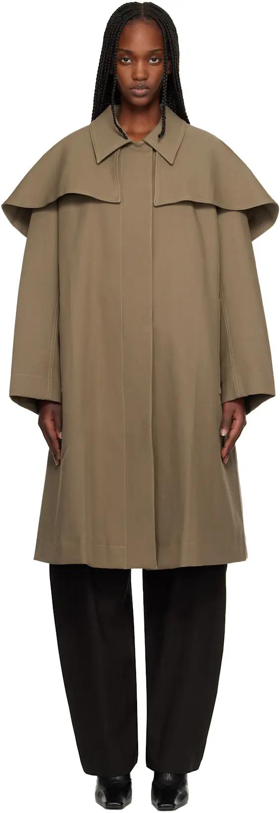 Beige Haver Trench Coat by STUDIO NICHOLSON