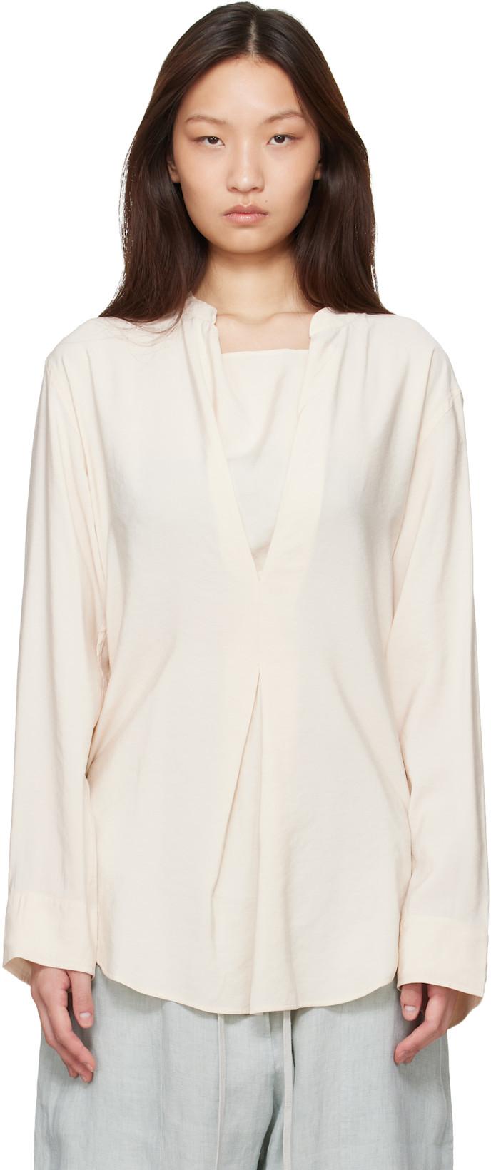 Beige Pampa Blouse by STUDIO NICHOLSON
