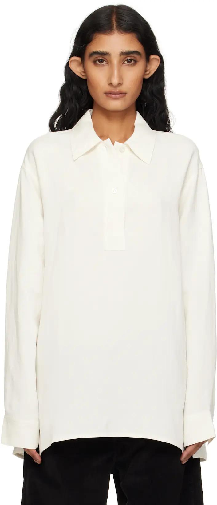 Beige Pinole Shirt by STUDIO NICHOLSON