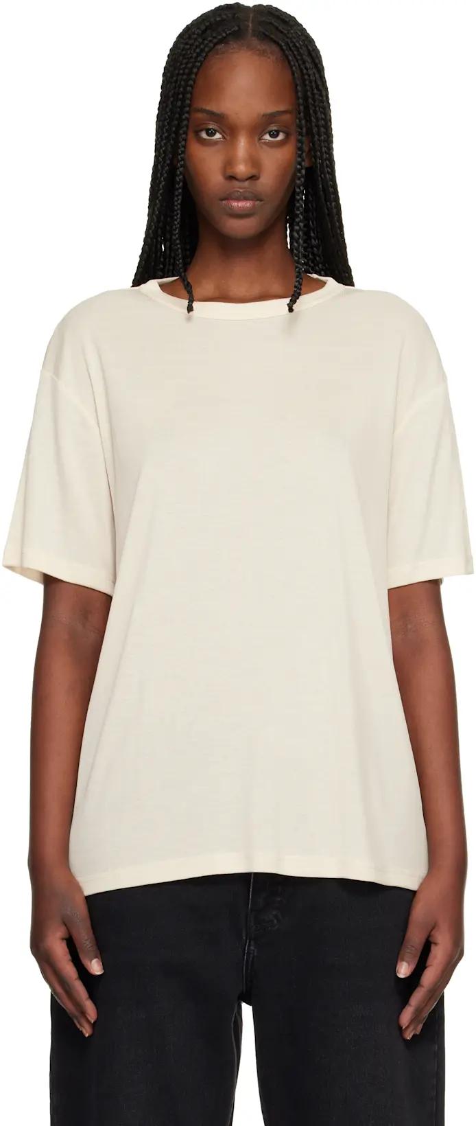 Beige Rond T-shirt by STUDIO NICHOLSON