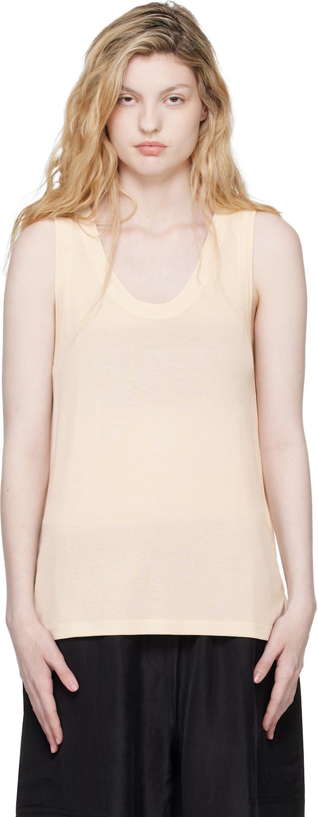 Beige Votan Jersey Tank Top by STUDIO NICHOLSON