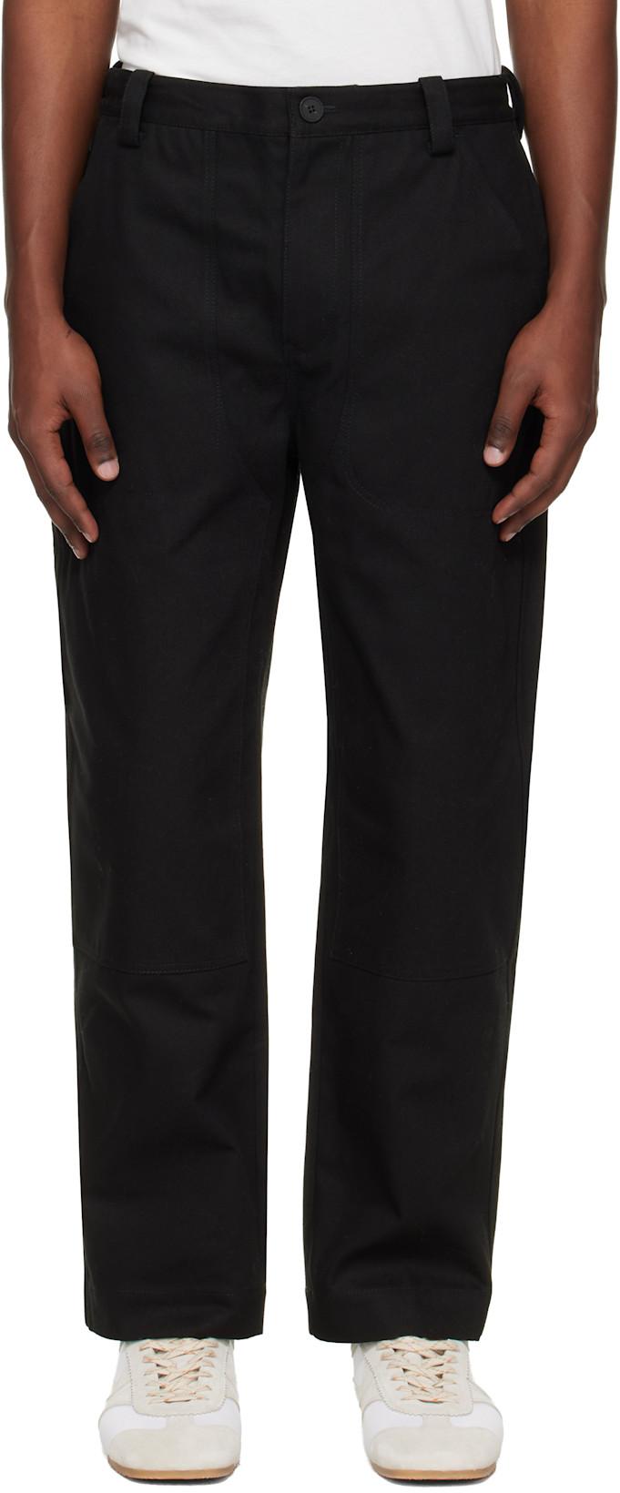Black Denver Trousers by STUDIO NICHOLSON