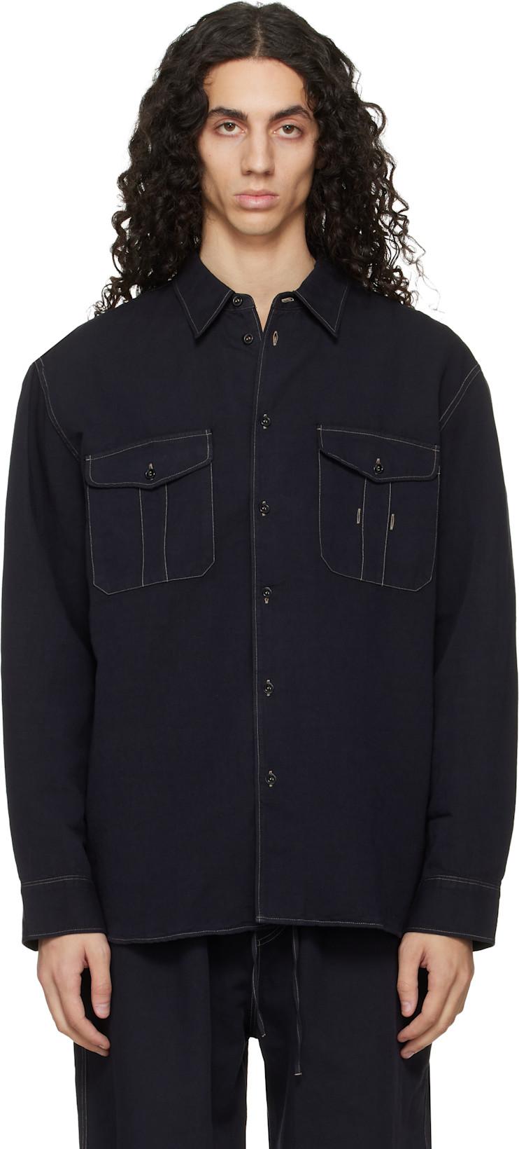 Black Louro Shirt by STUDIO NICHOLSON