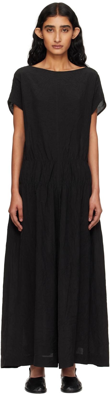 Black Simos Midi Dress by STUDIO NICHOLSON