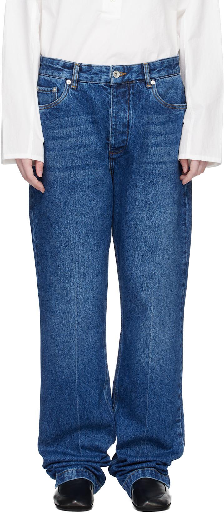 Blue Barra Denim Jeans by STUDIO NICHOLSON