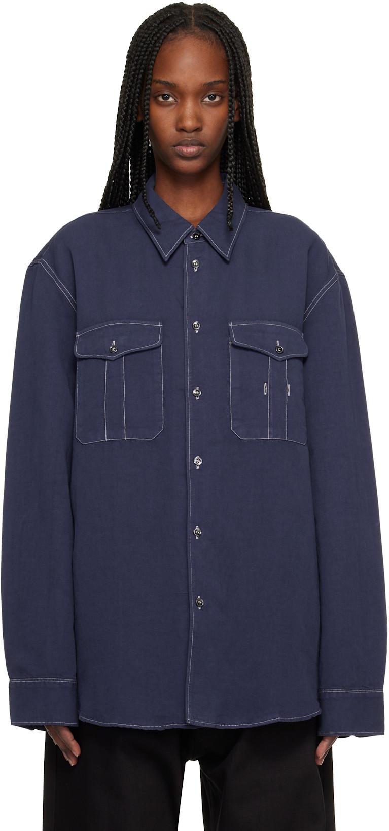 Blue Louro Shirt by STUDIO NICHOLSON