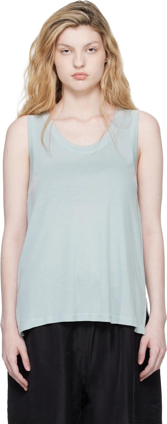 Blue Votan Jersey Tank Top by STUDIO NICHOLSON