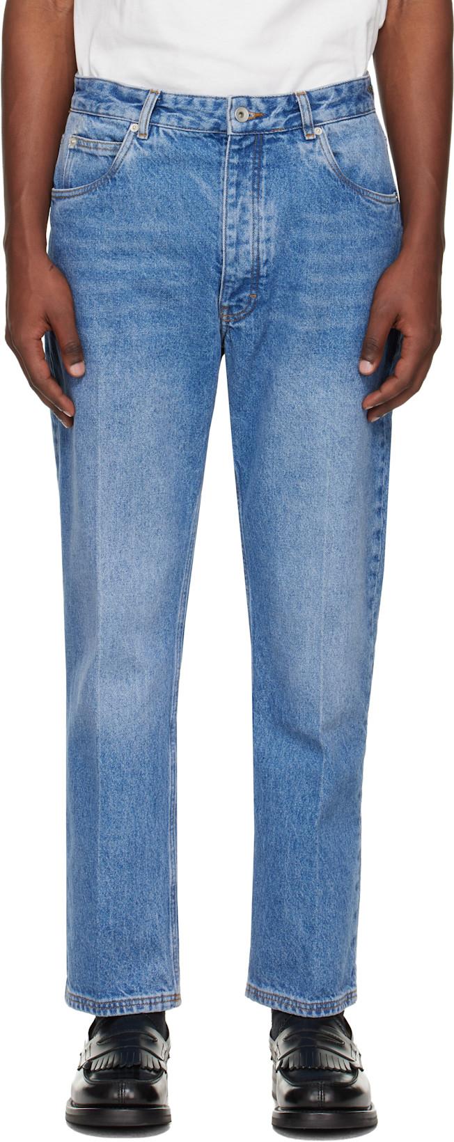 Blue Windslow Denim Jeans by STUDIO NICHOLSON