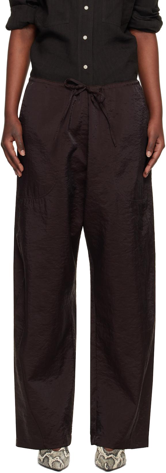 Brown Hera Trousers by STUDIO NICHOLSON